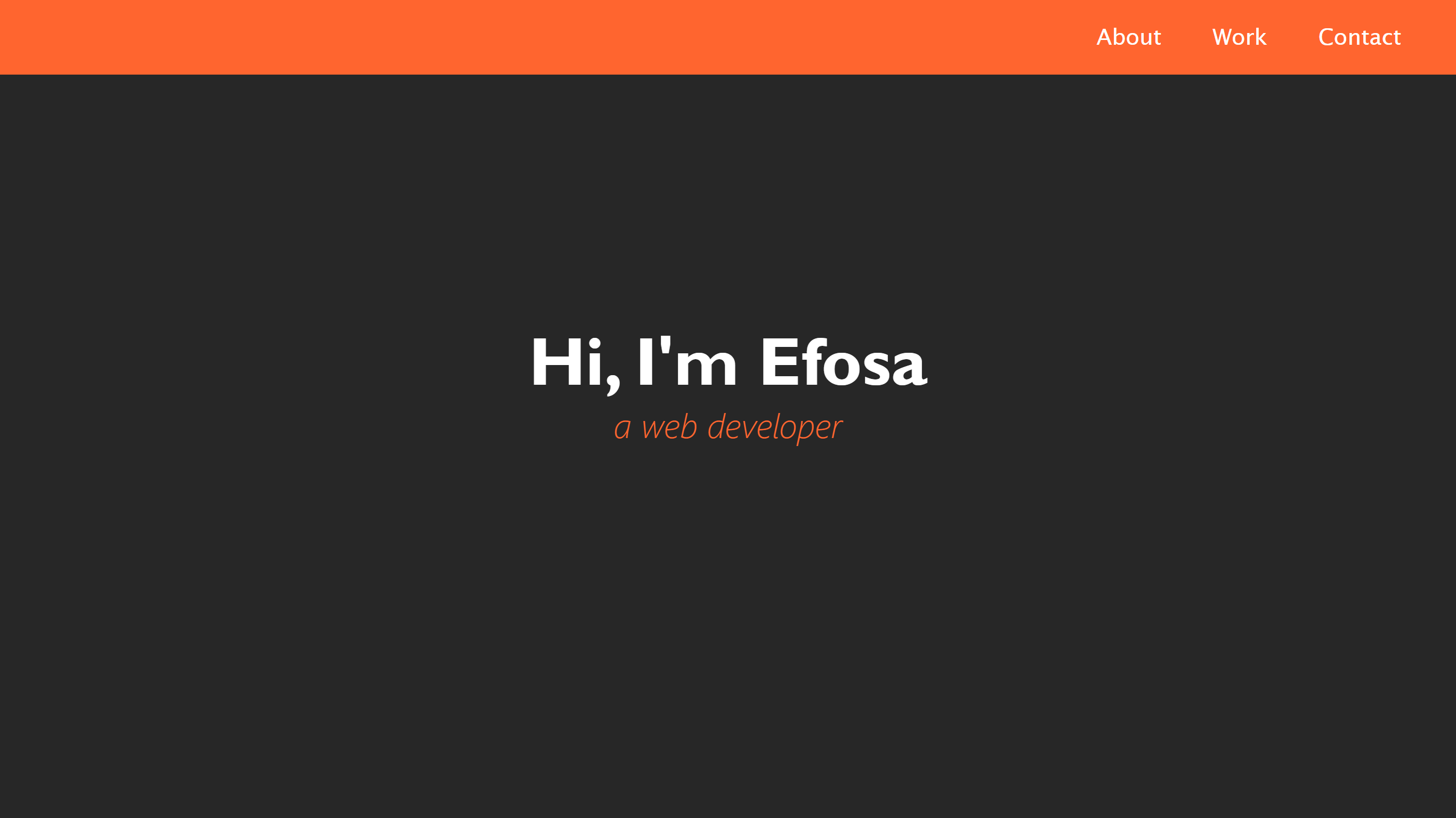 Personal Portfolio Webpage Project