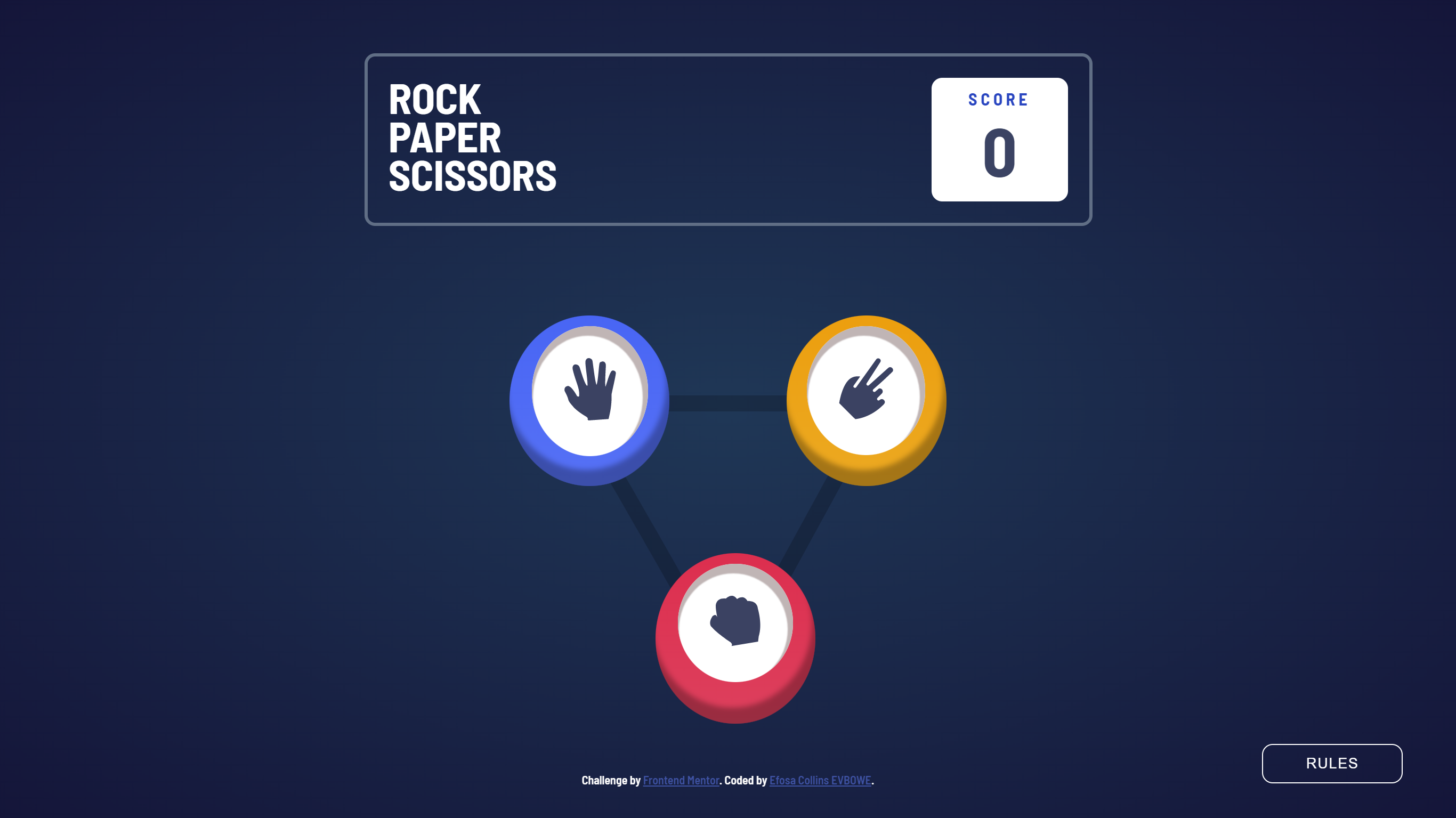 JavaScript Rock Paper Scissors Game Project